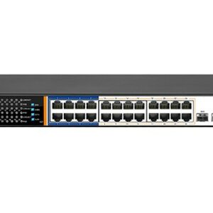 Switch Di Rete 24 Porte Poe 400 Watt + 4 Porte Sfp Gigabit E Una Porta Console Layer 3