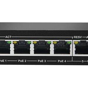 Switch Di Rete 6 Porte Con 4 Porte 10/100 Poe + 2 Porte Uplink 10/100