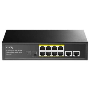 Switch Gigabit PoE+ Cudy GS1010P a 8 porte con 2 porte Uplink Gigabit