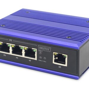 Switch Industriale 4 Porte 10/100 Poe + 1 Porta Uplink Digitus