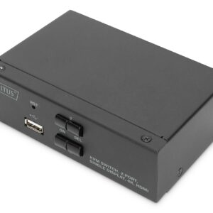 Switch Kvm 4 Porte 4K, 1 Schermo Hdmi Usb