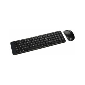 TASTIERA + MOUSE OTTICO WIRELESS LOGITECH COMBO MK220 920-003721 NERO