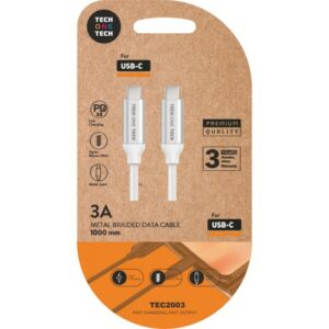 TECH1TECH TEC2204 cavo USB 1 m USB C Bianco