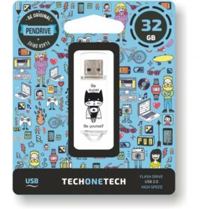 TECH1TECH TEC4018-32 unità flash USB 32 GB USB tipo A 2.0 Nero, Bianco