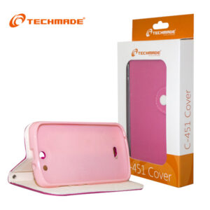 TECHMADE CUSTODIA CON STAND PER SMARTPHONE C451 PINK CUST-C451-PK