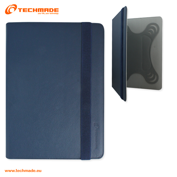 TECHMADE CUSTODIA PER TABLET 7-8" IN PU BLU MA-8707-7.8BL