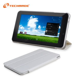 TECHMADE FLIP COVER PER PHONE TABLET 6,5" BIANCA TM-P651