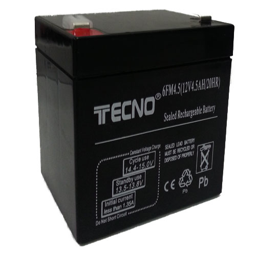 TECNO BATTERIA AL PIOMBO 12V 4,5 A