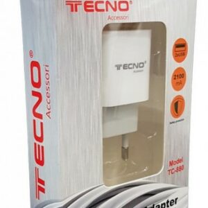 TECNO CARICATORE UNIVERSALE USB 5V 2,1A 2*USB TC-880