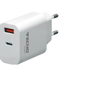 TECNO CARICATORE UNIVERSALE USB+TYPE-C 20W 5V/12V QC3.0+PD TC-883