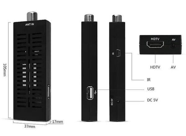 TECNO DECODER DIGITALE TERRESTRE MINI DVB-T2 TC-6380