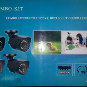 TECNO KIT 4 TELECAMERE 420TVL COMPLETO DI CAVETTERIA