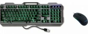 TECNO KIT TASTIERA + MOUSE GAMING RGB USB TC-BG2006