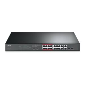 TP-Link TL-SL1218MP switch di rete Non gestito Gigabit Ethernet (10/100/1000) Supporto Power over Ethernet (PoE) Nero