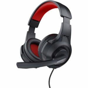 TRUST CUFFIE GAMING CON MICROFONO NERO/ROSSO 24785