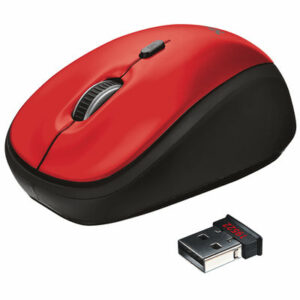 TRUST OPTICAL MOUSE RED YVI WIRELESS 19522