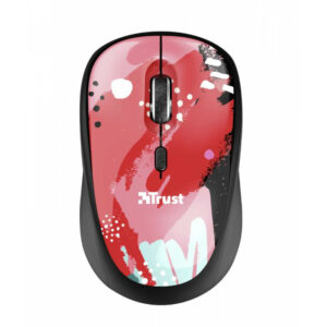 TRUST OPTICAL MOUSE YVI RED BRUSH 1600DPI WIRELESS 24440