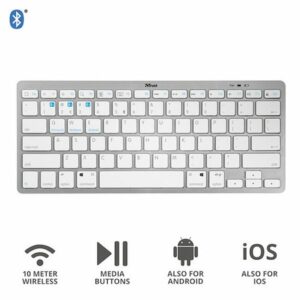 TRUST TASTIERA WIRELESS/BLUETOOTH NADO WHITE 23749