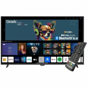 TV LED ALL STAR 43" GRAETZ GR43Z1470 FULL HD SMART TV WEBOS ITALIA BLACK