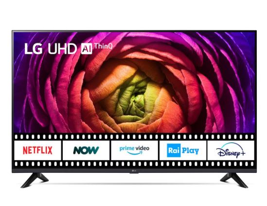 TV LED 43" LG 4K 43UR73003LA SMART TV EUROPA BLACK