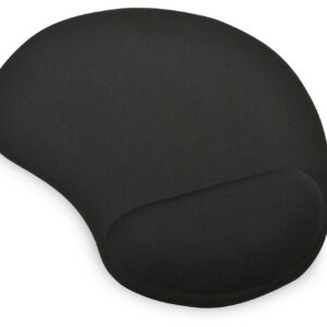 Tappetino Mouse Pad Silicone Black Poggiapolso