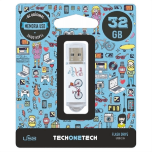 TechOneTech Be Bike Memoria USB 2.0 32GB (Pendrive)