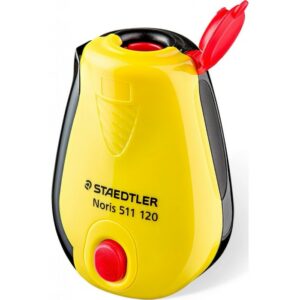 Temperamatite Staedtler Noris con serbatoio - 1 foro - affilato in entrambe le direzioni - colore giallo