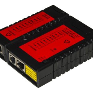 Tester Di Rete Per Cavi 6 E 8 Poli, Rj11 E Rj45 Con Unita' Locale E Remota Con 8 Led + Schermatura