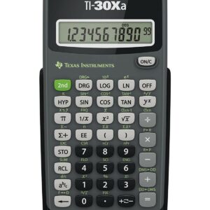 Texas Instruments TI-30Xa calcolatrice Tasca Calcolatrice scientifica Nero, Grigio