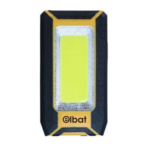 Torcia LED ricaricabile Elbat - Gancio e magnete - Cob 8W 500LM - Colore Nero