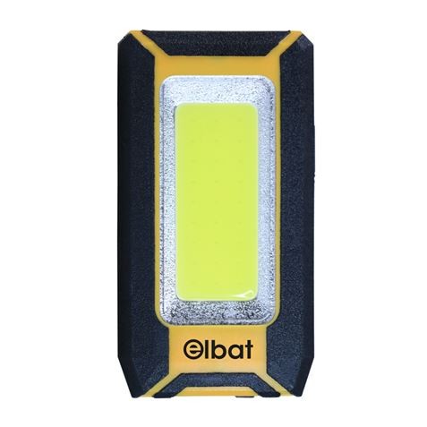 Torcia LED ricaricabile Elbat - Gancio e magnete - Cob 8W 500LM - Colore Nero