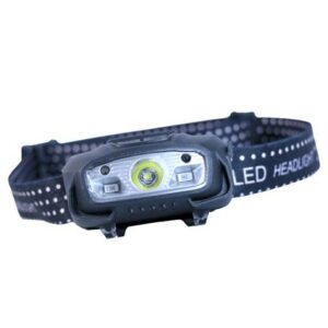 Torcia frontale Elbat LED da testa 220LM - Rilevamento mano - Resistente all acqua - Luce - Colore Nero