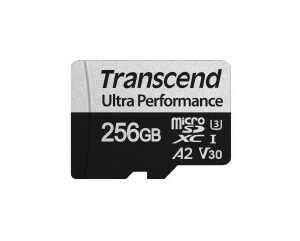 Transcend Memory Card 256Gb Microsd W/ Adapter Uhs-I U3 A2 Ultra Performance