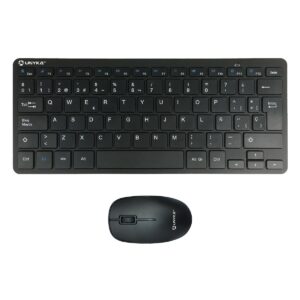 UNYKAch UK505447 tastiera Mouse incluso RF Wireless QWERTY Spagnolo Nero