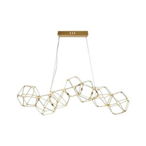 V-TAC 20W LED Designer Hanging Light ( L94.5*W32.5*H120CM) 3000K Gold Body