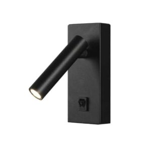 V-TAC 2W LED Wall Mounted Spotlight Square 4000K Black Body