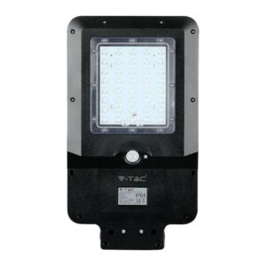 V-TAC Armatura Stradale LED SMD 15W con Pannello Solare Colore Nero 6000K IP65