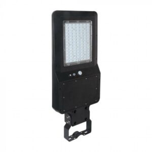 V-TAC Armatura Stradale LED SMD 40W 120LM/W con Pannello Solare e Sensore PIR Colore Nero 6000K IP65