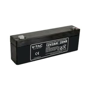 V-TAC Batteria al Piombo Acido 12V 2Ah per Allarmi, Videosorveglianza, UPS Terminali T1 178*35*60mm