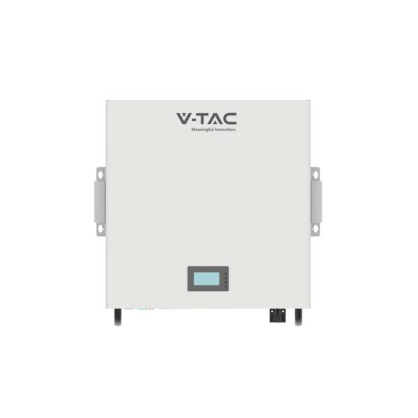 V-TAC Batteria di Accumulo 5.12kWh al Litio da Muro BMS Integrato per Inverter Fotovoltaici (51.2V 100Ah)