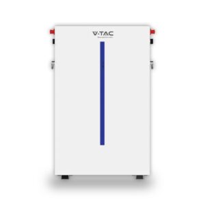 V-TAC Batteria di Accumulo 6.14kWh al Litio-Ferro-Fosfato (LiFePO4) da Muro BMS Integrato per Inverter Fotovoltaici (51.2V 120Ah) IP65