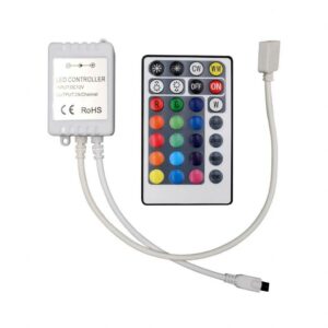 V-TAC Controller per Strip LED 3in1+RGB con Telecomando 28 Tasti a Infrarossi