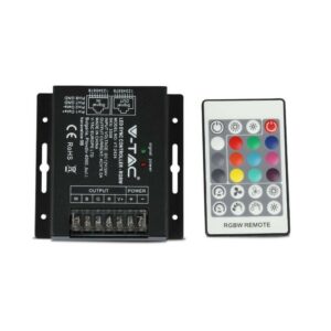 V-TAC Controller per Strip LED RGB+W Dimmerabile Porta RJ45 con Telecomando 24 Tasti