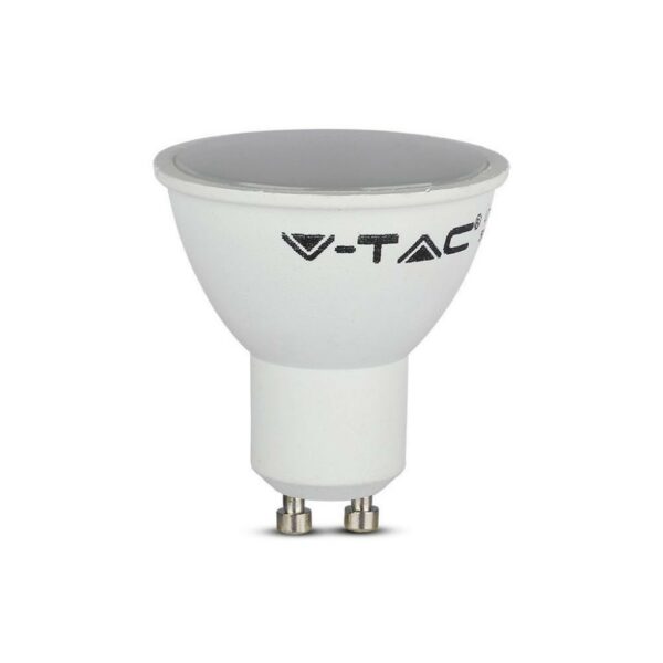 V-TAC Faretto LED GU10 SMD 4,5W 110° Copertura Satinata 6400K