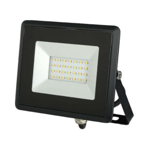 V-TAC Faro LED SMD 20W E-Series Colore Nero 6400K IP65