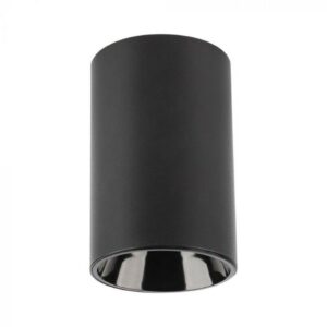 V-TAC GU10 Surface Fitting Round Black Body