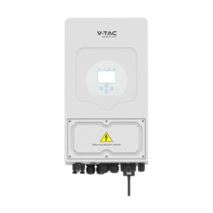 V-TAC Inverter Fotovoltaico Monofase Ibrido On-Grid/Off-Grid 5kW con Schermo LCD Touch a Colori e Smart Meter Integrato inclusi CT e WiFi Garanzia 5 Anni IP65