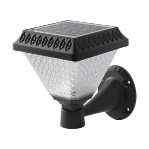 V-TAC Lampada LED Solare da muro 0,8W a Piramide con Telecomando Colore Nero 3in1 IP44