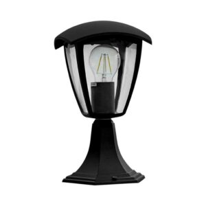 V-TAC Lampada LED da Giardino a Lanterna Fissaggio a Terra con Portalampada E27 (Max 60W) Colore Nero IP44