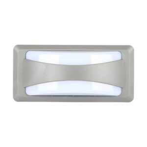 V-TAC Lampada LED da Muro Rettangolare 12W Colore Grigio 6500K IP65